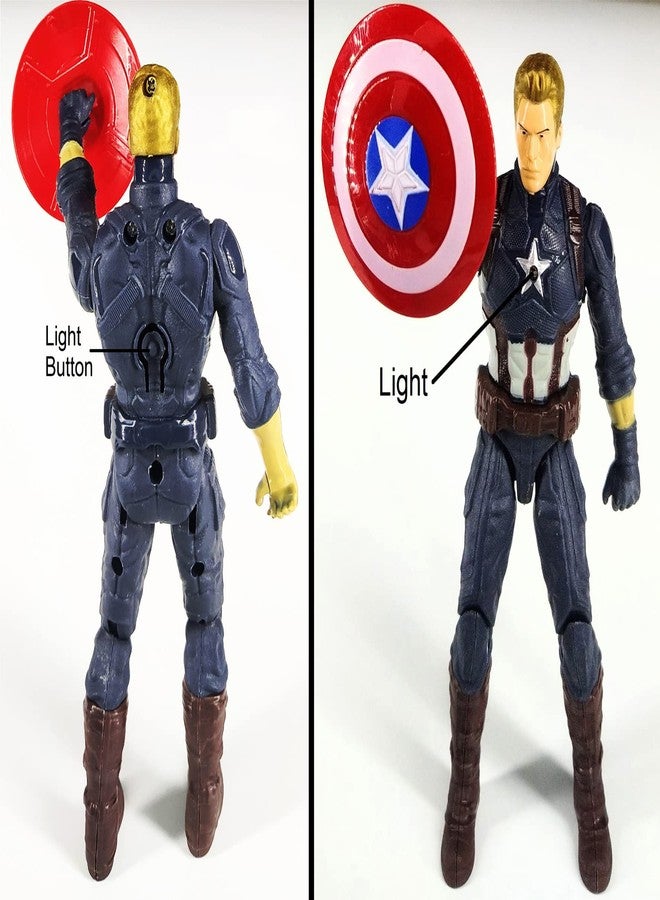Kiddily Avenger Action Hero Figure Model Toy for Home Decors, Office Desk and Study Table (Captain America) - Image 4